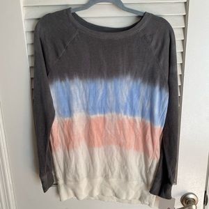 Tye dye crew neck sweatshirt